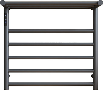 Полотенцесушитель Maxonor PL-TRE03-55-5-3 с полкой (серый, подключение слева)