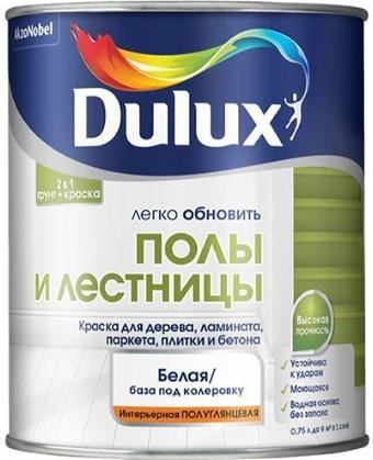 Краска Dulux Полы и Лестницы 2 л BW (белый)