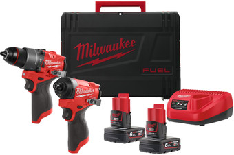 Milwaukee M12 FPP2A2-602X Fuel 4933480588 (шуруповерт, винтоверт, 2 АКБ, кейс)