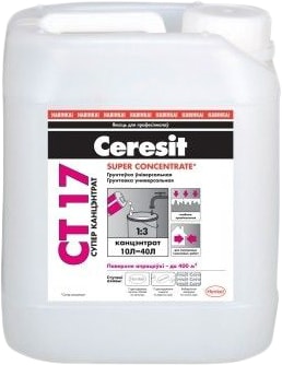 Акриловая грунтовка Ceresit CT 17 Super Concentrate 10 л