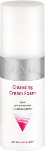 Aravia Крем для умывания Professional Cleansing Cream Foam с маслом хлопка 150 мл