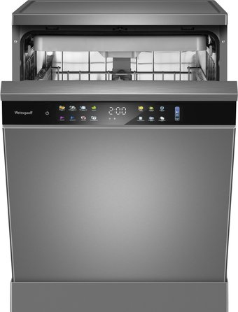 Отдельностоящая посудомоечная машина Weissgauff DW 6039 Touch Dual Wash Inox