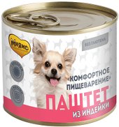 Консервированный корм для собак Мнямс Комфортное пищеварение. Паштет из индейки 200 г