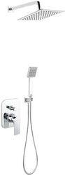 Душевая система Ferro Algeo Square Set BAQ7P-SET1-S