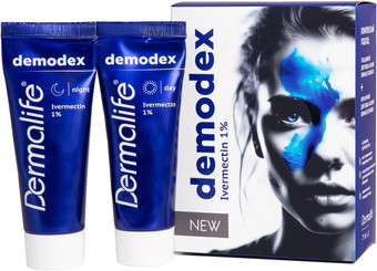 Подарочный набор Dermalife Demodex Гель дневной+Крем ночной (75 мл+75 мл)