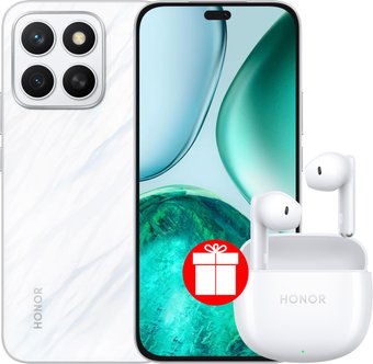 Смартфон HONOR X8c ABR-LX1 8GB/128GB международная версия (белый) и наушники HONOR Earbuds X6 по акции