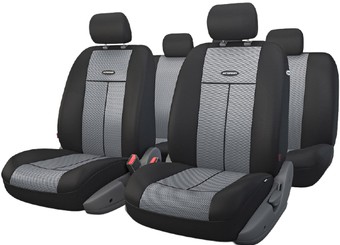 Комплект чехлов для сидений Autoprofi TT-902M (черный/темно-серый)