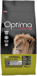 Корм для кошек Optimanova Cat Hairball Chicken & Rice 8 кг