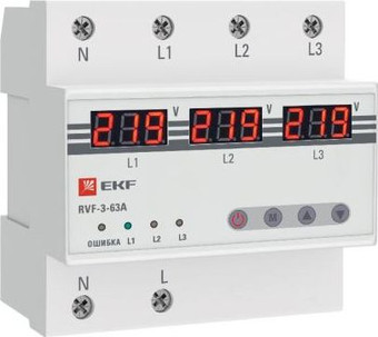 Реле контроля фаз EKF PROxima RVF-3-63a