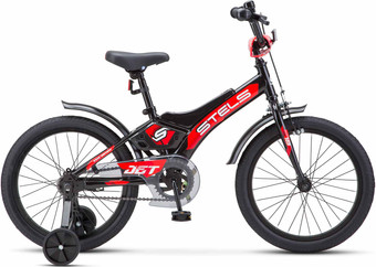Детский велосипед Stels Jet 16 Z010 2023 (черный/красный)