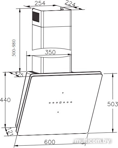 Кухонная вытяжка Hansa OKP6655SH
