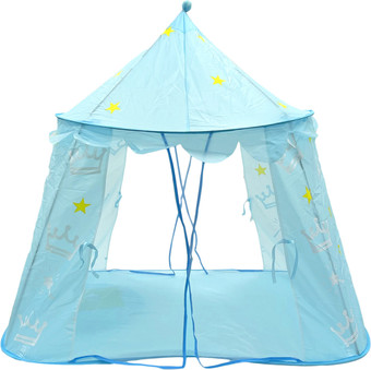Игровая палатка Sharktoys Шатер корона 15900003 (голубой)