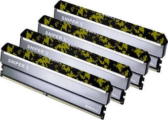Оперативная память G.Skill Sniper X 4x8GB DDR4 PS4-19200 F4-2400C17Q-32GSXK