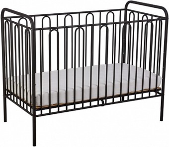 Классическая детская кроватка Polini Kids Vintage 110 (черный матовый)
