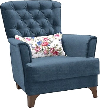 Интерьерное кресло Нижегородмебель Ирис ТК 964 (лекко океан)