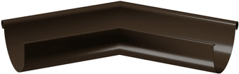 Кровля Docke Stal Premium Угол внешний 135? D125 (каштан 8017)