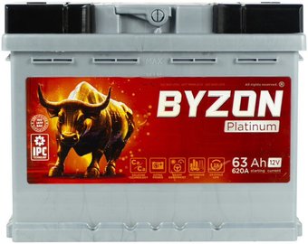 Автомобильный аккумулятор BYZON Platinum R+ (63 А·ч)