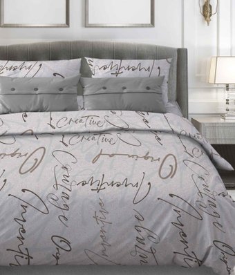 Бояртекс № 315 Креатив Вид 8/5 (N) Семейный (бязь, серо-бежевый)