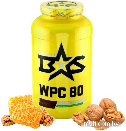 Протеин Binasport WPC 80 (2000г, мед/грецкий орех)