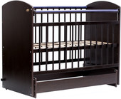 Детская кроватка Bambini Элеганс М 01.10.08 (темный орех)