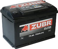 Автомобильный аккумулятор Zubr Ultra New L+ (75 А·ч)