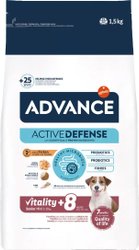 Сухой корм для собак Advance Mini Senior для малых пород старше 8 лет 1.5кг