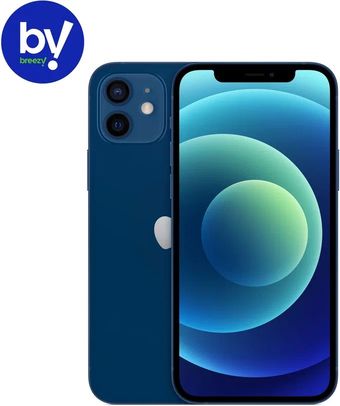 Смартфон Apple iPhone 12 64GB Воcстановленный by Breezy, грейд A (синий)