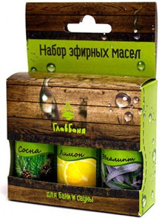 Главбаня Набор эфирных масел Б702 3x17 мл