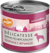 Консервированный корм для собак Мнямс Террин по-версальски Паштет из телятины с ветчиной 200 г