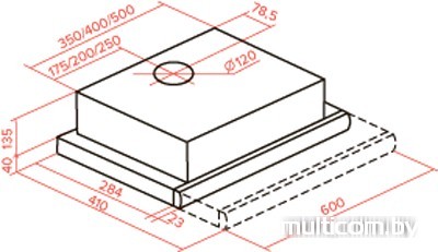 Кухонная вытяжка TEKA LS 60 Glass (белый) [40495441]