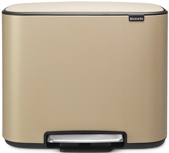 Brabantia Bo Pedal Bin 36 л (минерально-золотой)