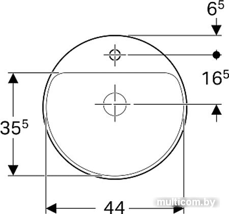 Умывальник Geberit VariForm 500.707.01.2