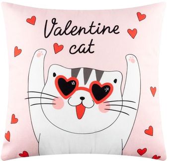 Декоративная подушка Этель Valentine Cat 5309886