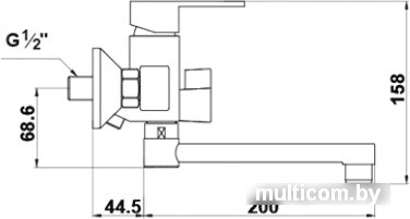 Смеситель Timo Sahara 2204 Y-CR