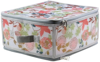 Коробка для хранения Handy Home ESH05 M (серый с цветами)