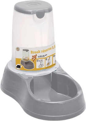 Кормушка механическая Stefanplast Break Reserve 3.5 л 04376 (серый)