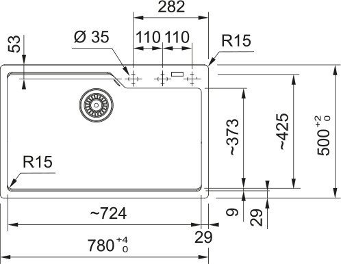 Кухонная мойка Franke UBG 610-72 114.0741.504 (оникс)