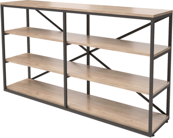 Стеллаж Millwood Neo Loft OR-1 (дуб табачный craft/черный)