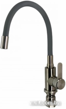 Кухонная мойка БелЭворс Rondo L + смеситель W74004-9 + дозатор L405-1 (серый/сатин)
