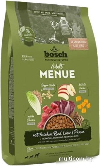 Сухой корм для собак Bosch HPC Menue Adult говядина с рожью и овсом 5414012 12 кг