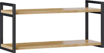 Полка Трия Лофт тип 1 90x29.5x38 (черный/дуб крафт золотой)