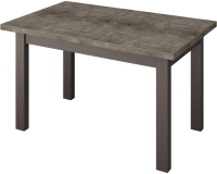 Кухонный стол Senira Кастусь 120-160x75 (бетон/венге)