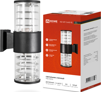 Уличный настенный светильник In Home НБУ ART-2xA60-BL