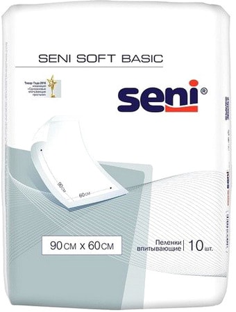 Пеленки Seni Soft Basic 90х60 (10 шт)