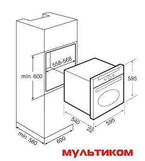 Духовой шкаф TEKA HR 550 BG