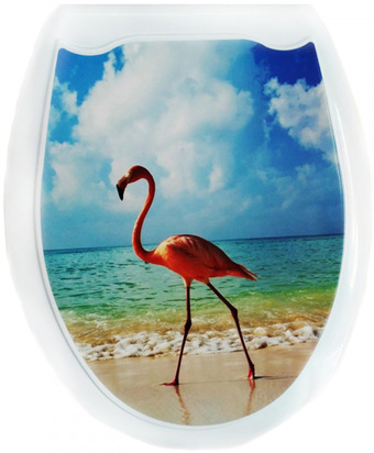 Сиденье для унитаза Europlast Фламинго 104-406-00 (жесткое)