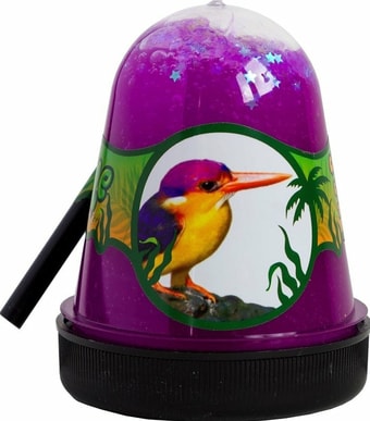 Слайм Jungle Slime Птичка Зимородок с белыми звездочками BS300-130