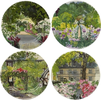 Набор десертных тарелок Gien Paris A Giverny 1738B4MX50