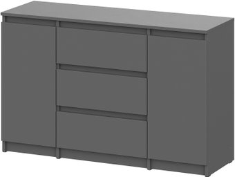 Mio Tesoro Денвер 3 ящика (графит серый)