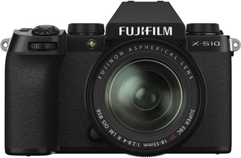 Беззеркальный фотоаппарат Fujifilm X-S10 Kit 18-55mm (черный)